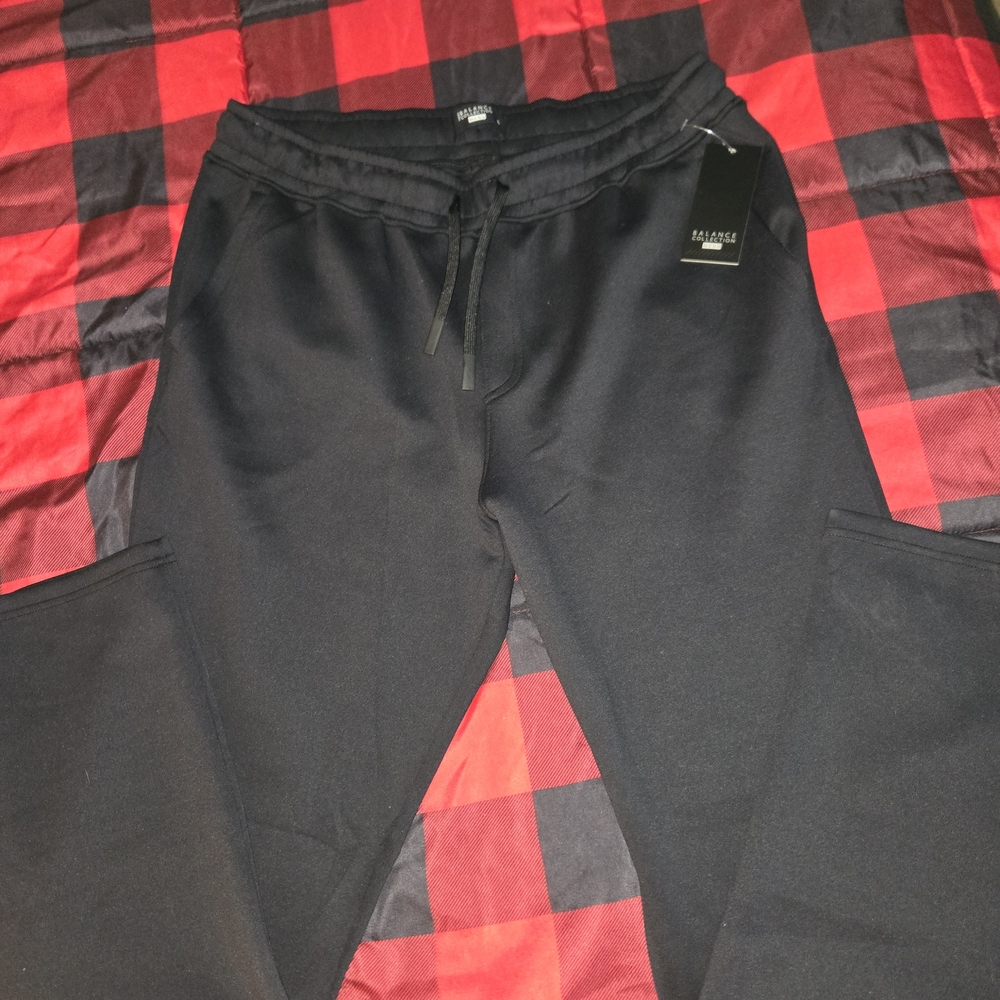 Balance Collection Black Sweatpants With Pockets Mens Size Large